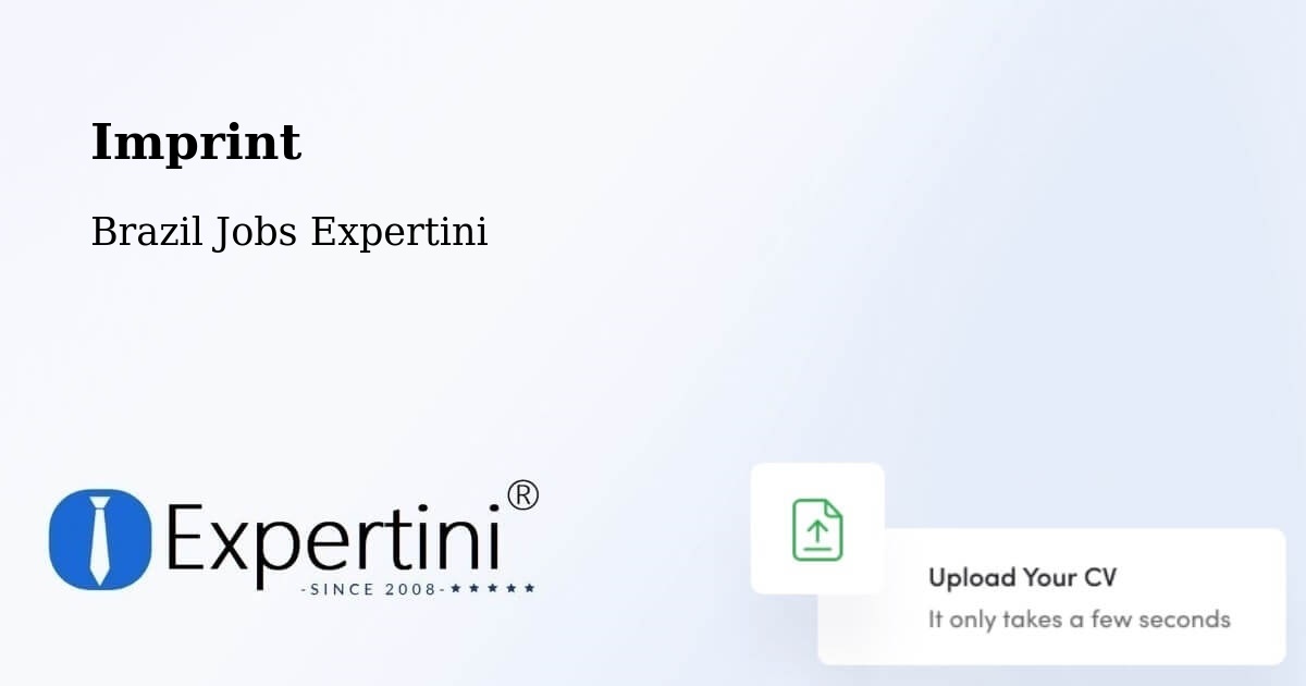 Imprint – Mossoró - Brazil Jobs Expertini